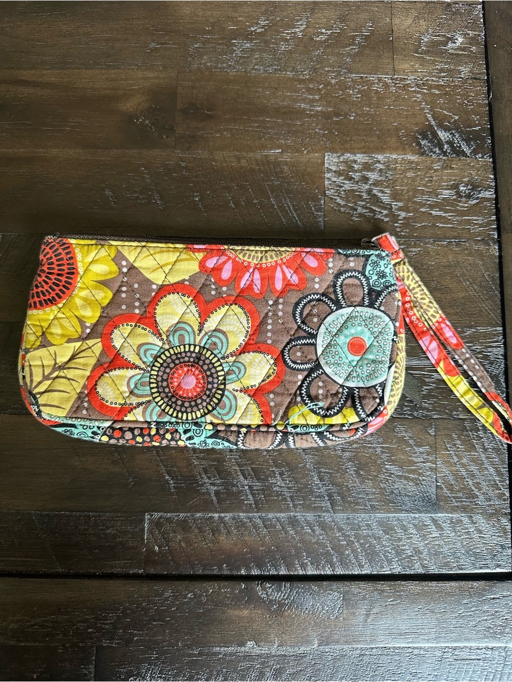 Vera Bradley Wristlet Retired Print Flower Shower